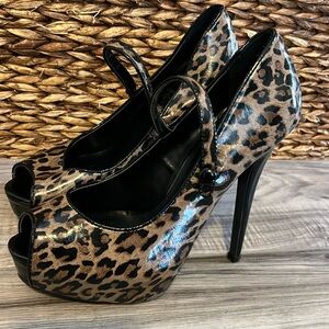 Joey stiletto leopard print heel